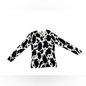 Talbots Women’s Vintage Cashmere Black and White Long Sleeve  Size Small